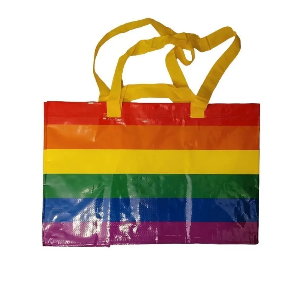 IKEA STORSTOMMA Rainbow Pride Large Shopping Bag – 2401 oz, New with Tags